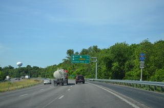 Ramps from I-29/U.S. 71 come together as Interstate 635 south crosses the Riverside city line.