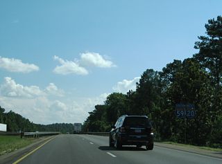 Paralleling U.S. 11/80 to the south, I-59/20 continue west to Meridian.