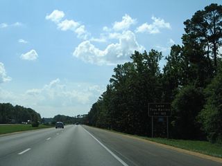 Lake Tom Bailey spreads to north of U.S. 11/80 in Toomsuba.