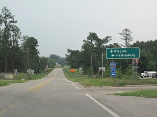 Heading north from MS 26, Interstate 59 continues 29.4 miles to combine with U.S. 98 west around the west side of Hattiesburg.