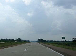 Interstate 69 southbound ends at the Tunica County line.