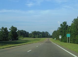 U.S. 84 enters Jones County east of the Leaf River.