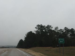Kirby Road branches east from U.S. 84 to the settlement of Kirby.