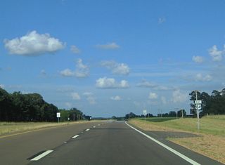 U.S. 84 confirming marker posted east of MS 184 (Natchez Drive).