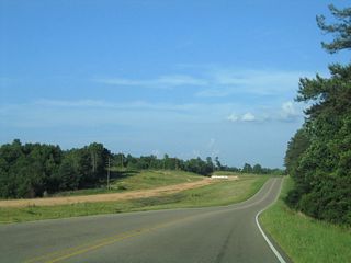 U.S. 84 eastbound during four laning at Polk-Atwood Road.