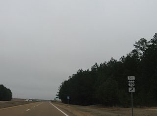 U.S. 98 travels overall from Bude to Florida State Road A1A at Palm Beach.