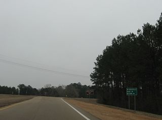 MS 184 overlaps with U.S. 98 southeast 0.75 miles en route to the Bude street grid.