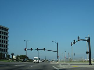 U.S. 90 (Beach Boulevard) intersects 30th Avenue at the Port of Gulfport.