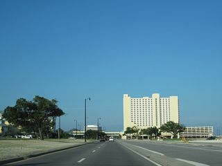 U.S. 90 (Beach Boulevard) advances east from 36th Avenue to Island View Casino.