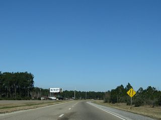 Prior to completion of Interstate 10 west toward Moss Point, the four lane section of U.S. 90 connected with I-10 east into Mobile County.