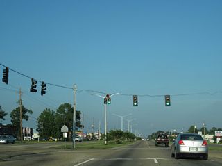 U.S. 90 (Bienville Boulevard) east at Bristol Boulevard north.