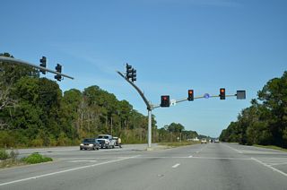 Traffic lights were added along U.S. 90 at Chevron Drive south by 2013.