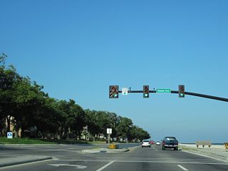 Hewes Avenue runs north from U.S. 90 (Beach Boulevard) to Pass Road and along the back side of Gulfport-Biloxi International Airport (GPT) to Washington Avenue.