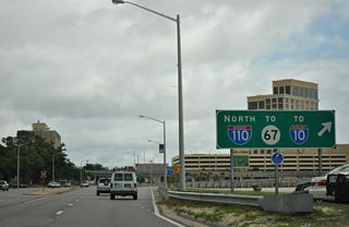 Interstate 110 is a 4.16 mile long spur joining Biloxi with I-10 and the MS 15/67 expressway in D'Iberville.