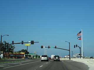 Jeff Davis Avenue leads 0.46 miles north from U.S. 90 to Railroad Street.