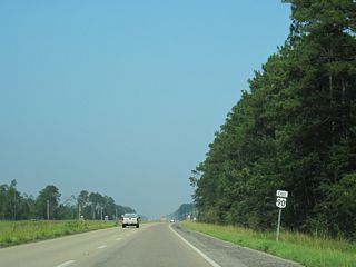 The confirming marker for U.S. 90 posted east of MS 607 was not retained following the 2012/13 construction realigning the U.S. 90/MS 607 intersection.