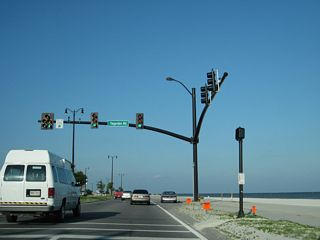 The succeeding traffic light on U.S. 90 east in Gulfport operates at Tegarden Road north.