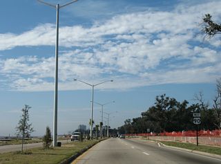 U.S. 90 west between Brady Drive and the entrance to Beauvoir, The Jefferson Davis Home.