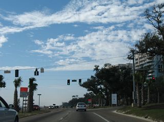 Debuys Road runs north from U.S. 90 along the Biloxi / Gulfport city line.