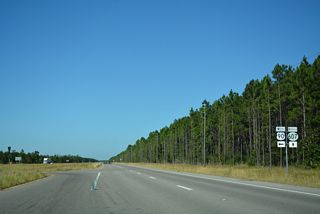 MS 607 west connects with Interstate 10 at Exit 2 south of John C. Stennis Space Center.