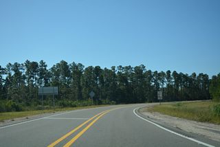No confirming marker for U.S. 90 is posted leading away from MS 607.