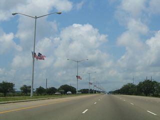 U.S. 90 passes south of Marsh Lake on the ensuing stretch west from MS 617.