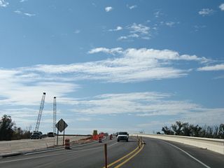 The bridge taking U.S. 90 across the Bienville Boulevard frontage road, the CSX Railroad, and Porter Avenue access road was constructed in 2007/08.