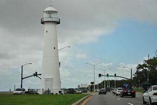 The reassurance marker for U.S. 90 posted west of Porter Avenue was removed during 2008 reconstruction of Beach Boulevard.
