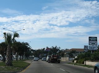 Reconstruction of Beach Boulevard in 2008 also removed the U.S. 90 westbound shield at Travia Avenue.