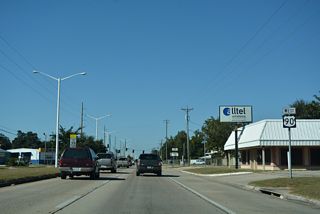 The U.S. 90 reassurance marker posted west of Turner Street was removed by 2025.