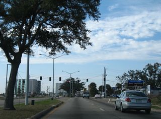 Veterans Avenue stems 0.67 miles north from U.S. 90 to Pass Road at the entrance to Biloxi National Cemetery.