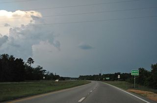 U.S. 98 crosses the Greene County line just ahead of MS 198 south into the town of McLain.