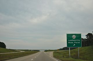 MS 63 and MS 57 form a seamless expressway joining Moss Point and the Mississippi Gulf Cost with the U.S. 45 corridor north from State Line.