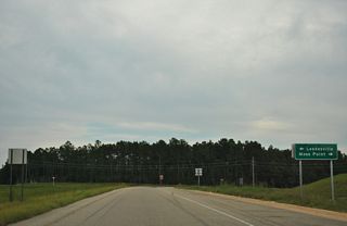 The realignment of MS 63 west out of Lucedale opened to traffic in 2000.