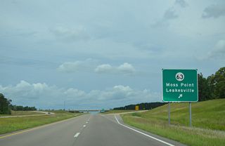 MS 63 north leads to Leakesville, where MS 57 overtakes the expressway en route to State Line.