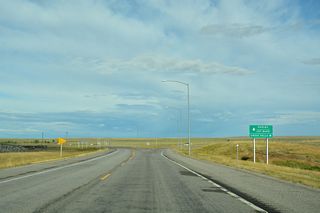 U.S. 89 angles southeast from U.S. 2 at Browning into Pondera County en route to Choteau.