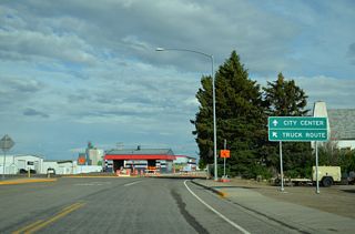 Railroad Street is the truck route bypassing U.S. 2 through the Cut Bank city center.