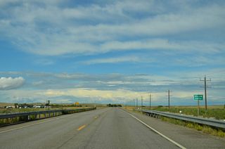 U.S. 2 east crosses Willow Creek ahead of the turn off for Blackfoot on Bad Eyes Road.