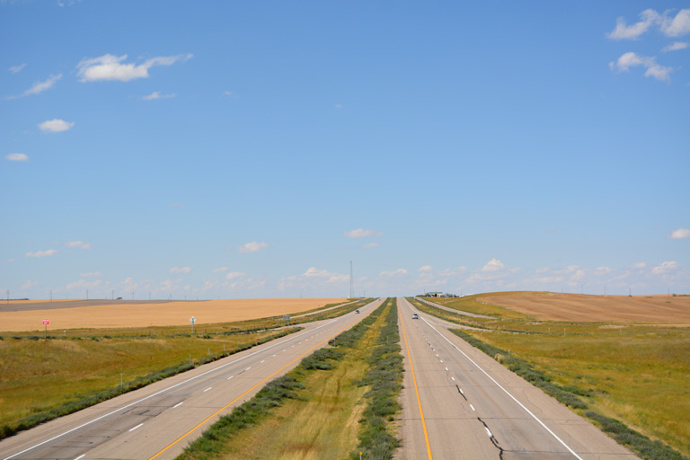 Interstate 15 north of Swayze Road in Toole County, MT
