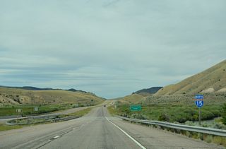 Swayze Road west at Interstate 15 in Toole County, Montana