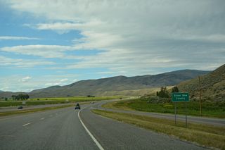 Camp Creek and the Silver Bow County line cross Interstate 15 within the diamond interchange at Exit 93.