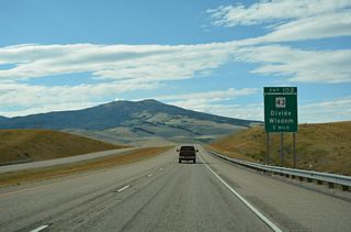 The east end of MT 43 ties into Interstate 15 at Exit 102 and the rural community of Divide.