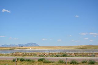 The Sweet Grass Hills rise nearly 3,000 feet above the level of the surrounding plains.