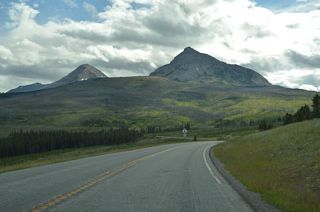 U.S. 89 south at Divide Mountain in Glacier County, Montana