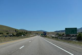 The succeeding three exits from I-90 east fall within the Missoula city limits.