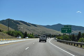 Unsigned from I-90, U.S. 93 Business travels 2.30 miles from Exit 104 and Orange Street to U.S. 12 (Brook Street) south of the Rose Park neighborhood. U.S. 12/93 Business combine southwest from there by the Missoula County Fairgrounds and Southgate Mall to Reserve Street and U.S. 93.