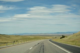 Interstate 90 east ahead of mile marker 263.