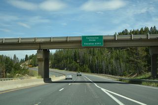 Interstate 90 also crosses the Continental Divide at Homestake Pass.