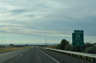Business Loop I-90 combines with MT 47 (Central Avenue) north from Downtown Hardin in 1.40 miles.