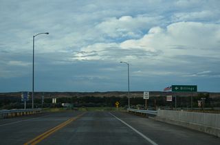 Interstate 90 leads 1.6 miles west back to MT 47.